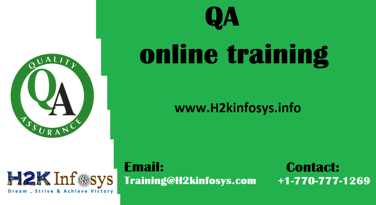 Best QA Online Training Course in USA Best QA Online Training Course in USA