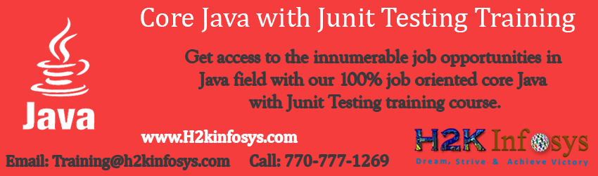 Java Online Training with Certification Java Online Training with Certification