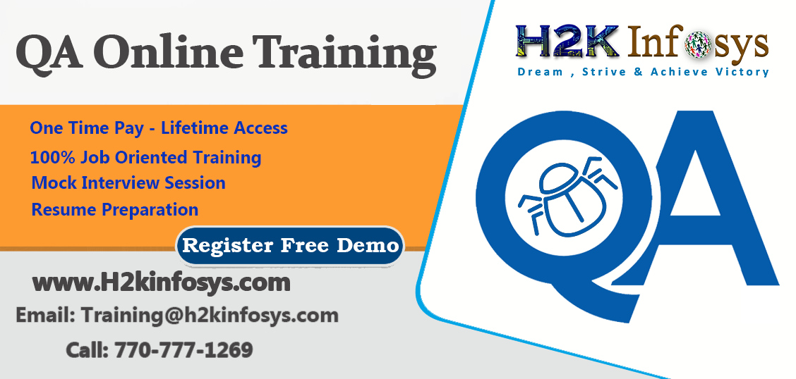 QA Online Training Classes and Job Assistance QA Online Training Classes and Job Assistance