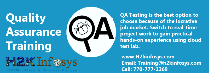 QA Training Classes and Placement Assistance QA Training Classes and Placement Assistance