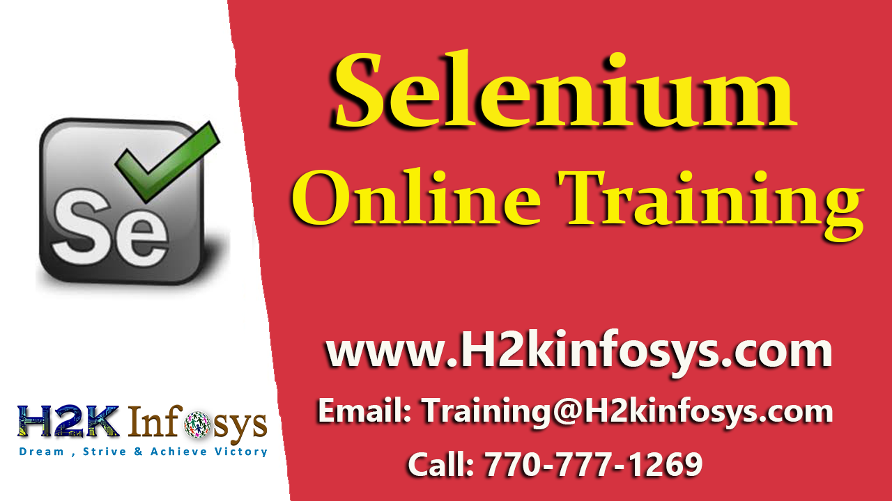 Selenium Online Training Classes Selenium Online Training Classes