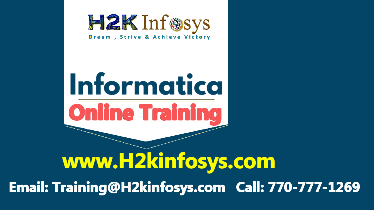 Informatica Online Training and Job Assistance Informatica Online Training and Job Assistance