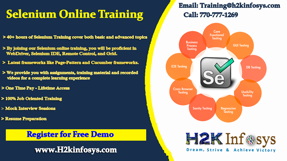 Selenium Online Training Course Selenium Online Training Course