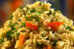 Brown Rice Pulao, brown pulao recipe, healthy brown rice pulao recipe, Dry peas chaat