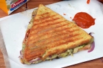 Grilled Sandwich Recipe, Three Layered Cheese Grilled Sandwich Recipe, three layered cheese grilled sandwich recipe, Snack recipe