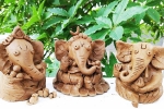 edo friendly Ganesha, how to make ganesh with clay soil, how to make eco friendly ganesh idol from clay at home, Lord ganesha