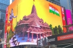 Times Square, Times Square, why is a giant lord ram deity appearing on times square and why is it controversial, Times square