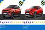 Tata Nexon and Curvv variants, Tata Nexon and Curvv prices, tata nexon and curvv score 5 stars in bharat ncap crash tests, Tata nexon ev