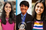 Rishab Jain, Kavya Kopparapu, three indian origin students in time s most influential teens 2018, Indian origin students
