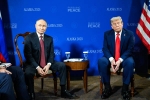 Trump and Putin, Trump and Putin breaking, trump and putin end productive talks without results, Vladimir putin