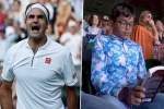 Wimbledon 2019 Clash of Tennis, indian boy in Wimbledon 2019 Clash of Tennis, roger federer vs rafael nadal semi final indian origin boy seen engrossed in his book during wimbledon 2019 clash of tennis, Rafael Wimbledon 2019 Clash of Tennis, indian boy in Wimbledon 2019 Clash of Tennis, roger federer vs rafael nadal semi final indian origin boy seen engrossed in his book during wimbledon 2019 clash of tennis, Rafael