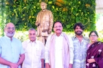 ANR Statue, Akkineni family, anr statue inaugurated, Mohan babu