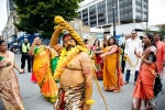 bonalu festivities in London, bonalu festival in london, over 800 nris participate in bonalu festivities in london organized by telangana community, K chandrasekhar rao