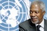 Kofi Annan, United Stations secretary-general Kofi Annan, former un chief kofi annan dies at 80, Nobel peace prize