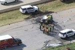 University of Texas, bentonville road accident, four indians die in road accident, Houston