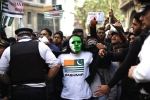 revocation of article 370, protests at Indian embassy in London, violent protests at indian embassy over revocation of article 370, Indian independence day