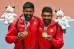 Asian Games 2018, Jakarta Palembang 2018 Asian games, asian games 2018 rohan bopanna divij sharan clinch men s doubles gold in tennis, Bopanna